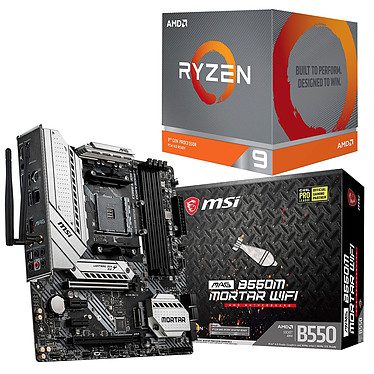 Kit Upgrade PC AMD Ryzen 9 3950X MSI MAG B550M MORTAR WIFI
