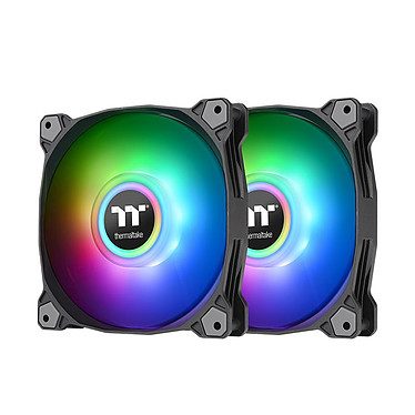 Thermaltake Pure Duo A14 ARGB Radiator Fan x 2 – Noir