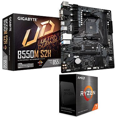 Kit Upgrade PC AMD Ryzen 5 5800X Gigabyte B550M S2H