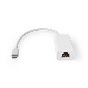 Nedis Adaptateur USB-C / Ethernet (M/F) – Blanc