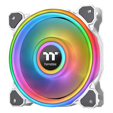 Thermaltake Riing Quad 12 RGB Radiator Fan TT Premium Edition Single Fan Blanc