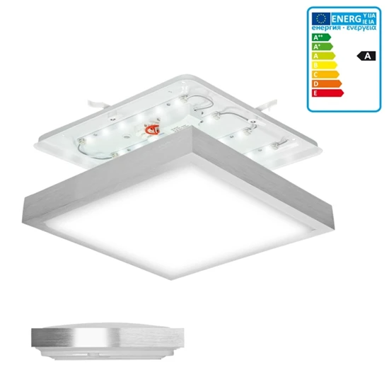 12W Panneau LED carré 30x30cm plafonnier abat-jour en acrylique AC 220-240V