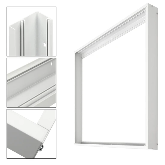 Cadre de surface pour panneau de plafond LED pour 300×300 mm aluminium blanc