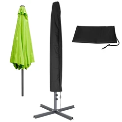 Housse design ML pour parasol noir, 175×38 cm, en PU