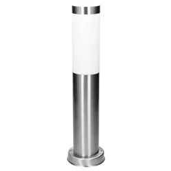 ML-Design Lampe d’extérieur avec douille E27, argent, 44,5 cm, en acier inoxydable