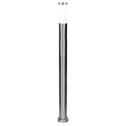 ML-Design Lampe d’extérieur avec douille E27, argent, 109,5 cm, en acier inoxydable