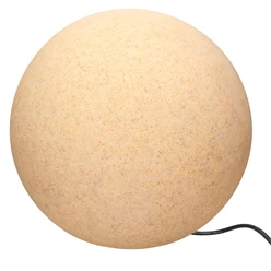 ML-Design globe lumineux aspect pierre, Ø 50 cm, 25W, en plastique