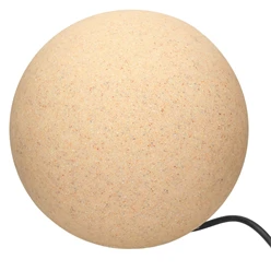 ML-Design globe lumineux aspect pierre, Ø 30 cm, 25W, en plastique