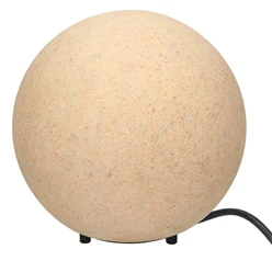 ML-Design globe lumineux aspect pierre, Ø 20 cm, 25W, en plastique