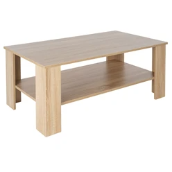 Table basse Ml-Design Sonoma oak, 100x43x57 cm, en aggloméré et bois optique avec revêtement en mélamine