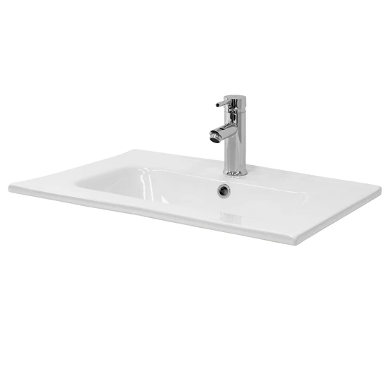 Vasque 61×16,5×46 cm blanc en céramique ML-Design