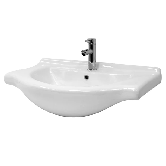 Vasque 77×21,5×51,5 cm blanc en céramique ML-Design