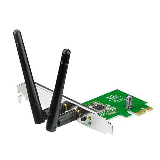 Asus PCE-N15 PCI-Express, Sans fil (Wi-Fi), Low profile (équerre livrée)
