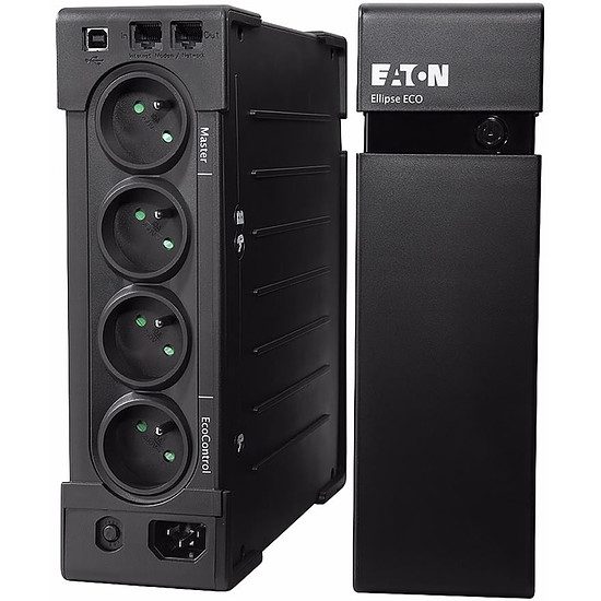 Eaton Ellipse ECO 650 USB Poste de travail, Onduleur, Off-line, 400 W, 650 VA, 4 prises, RJ11/RJ45, USB