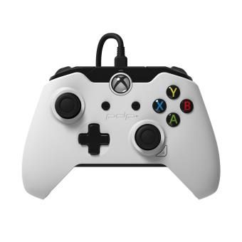 Manette filaire PDP pour Xbox One/PC Blanc