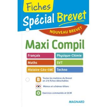 Maxi Compil 3ème Français, Histoire Géo, EMC, Maths, Physique Chimie, SVT, Techno, Oral