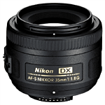 Objectif reflex Nikon AF-S DX 35 mm f/1.8 série G