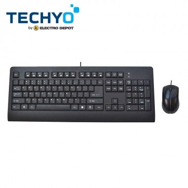 PACK TECHYO CLAVIER + SOURIS FILAIRE