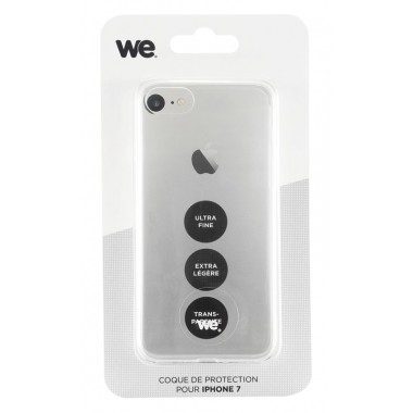 COQUE DE PROTECTION IPHONE 7 WE TPU SLIM TRANSPARENTE