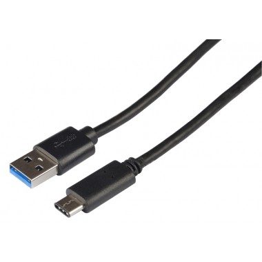 CÂBLE SYNCHRO/CHARGE BLUESTORK 1M USB TYPE-C NOIR