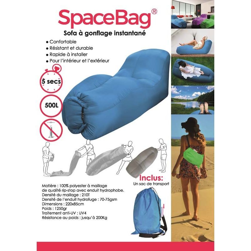 SOFA GONFLABLE SPACE BAG