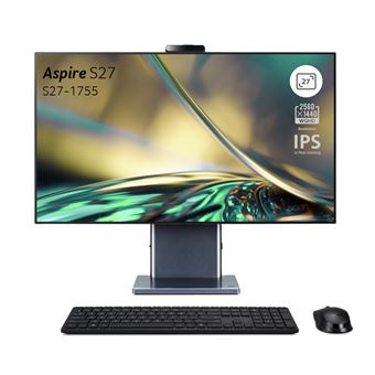PC tout en un Acer Aspire S27-1755 27” WQHD Intel Core i5-1240P 16 Go RAM 512 Go SSD Silver