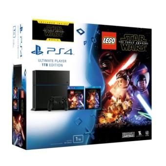 Pack Console PS4 Sony 1 To Noire + Jeu Lego Star Wars + Blu-Ray : Star Wars The Force Awakens