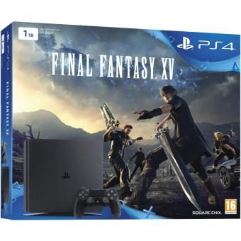 Pack Console Sony PS4 Slim 1 To Noire + Final Fantasy XV