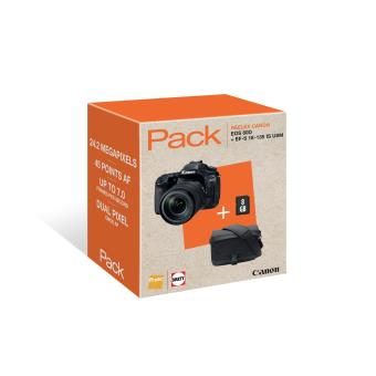 Pack Fnac Reflex Canon EOS 80D + Objectif EF-S 18-135 IS USM + Fourre-tout + SD 16Go