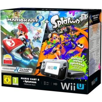 Pack Nintendo Premium Console Wii U + Mario Kart 8 + Code Splatoon