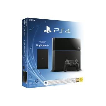 Pack Sony Console PS4 500 Go Noire + Playstation TV