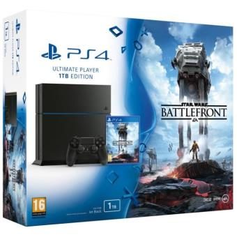 Pack console Sony PS4 1 To Noire + Star Wars Battlefront