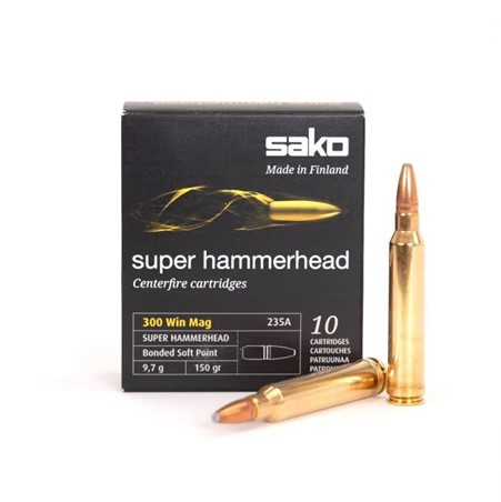 10 munitions Sako Hammerhead .300 Win Mag