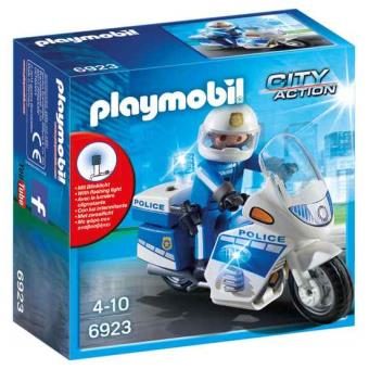 Playmobil City Action 6923 Moto de policier avec gyrophare