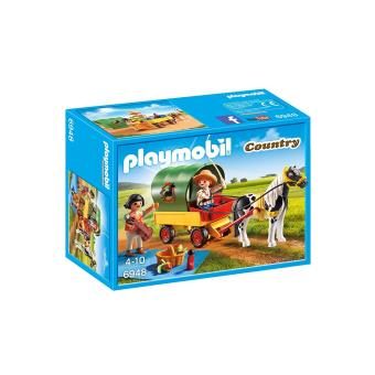 Playmobil Country 6948 Enfants avec chariot et poney
