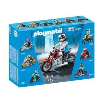 Playmobil Sports & Action 5527 Moto Custom Marron