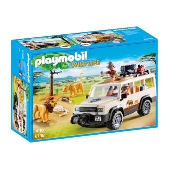 Playmobil Wild Life 6798 Aventuriers avec 4×4 et couple de lions