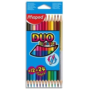 Pochette 12 crayons de couleurs Maped Colorep’S Duo