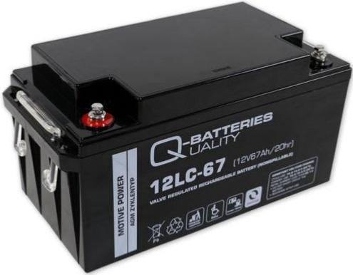 BATTERIE AGM CYCLIQUE 12LC-67 QUALITY BATTERIES