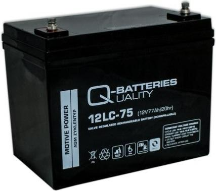 BATTERIE AGM CYCLIQUE 12LC-75 QUALITY BATTERIES