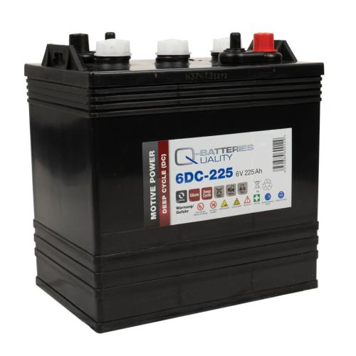 BATTERIE PLOMB ACIDE CYCLIQUE 6DC-225 QUALITY BATTERIES / 6 V 225 AH