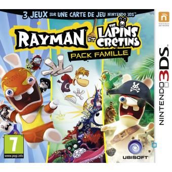 Rayman et les Lapins Crétins Pack Famille Nintendo 3DS