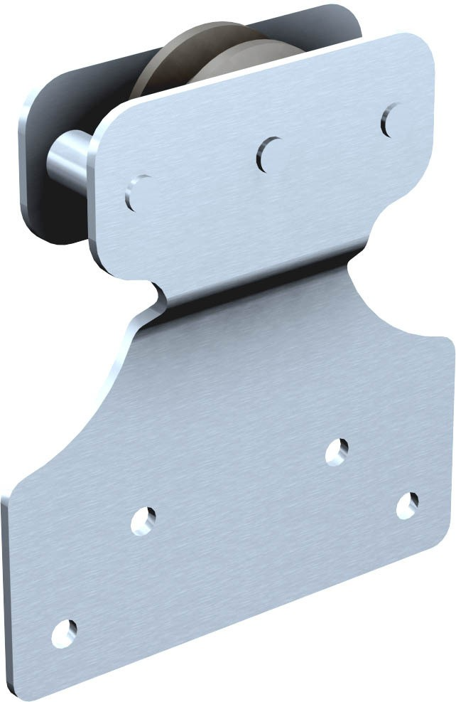 Ferrure de porte coulissante et pliante Mantion : Pour porte jusqu’à 40 kg – porte à déplacement droit sur rail en fer plat