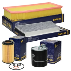 Inspektionspaket Öl/Pollen/Kraft/Luft/Filter Merce