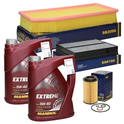 Inspektionspaket Mercedes + 10L Öl Extreme 5W40