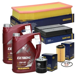 Inspektionspaket Mercedes + 10L Öl Extreme 5W40