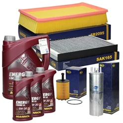 Kit d’inspection VW Multivan Transporter avec huile moteur 5W-30 Combi LL 8 l