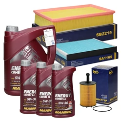 Kit d’inspection Hyundai Getz avec huile moteur 5W-30 Combi LL 8 l