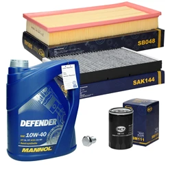 Inspektionspaket VAG + Motoröl 10W40