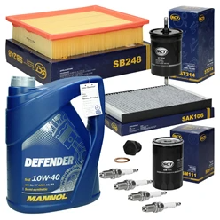 Kit de contrôle VW avec huile moteur 10W-40 Defender 5 l